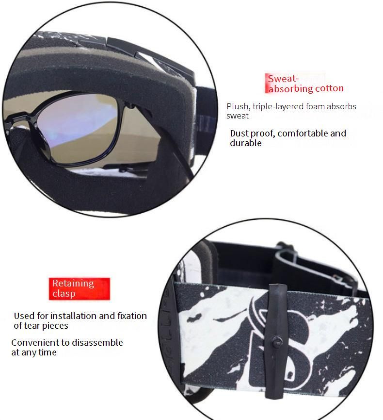Unisex Multi-Sport Goggles With Interchangeable Lenses – Windproof, Anti-Fog, UV Protection For Cycling, Skiing & Off-Road Adventures_autovado.com