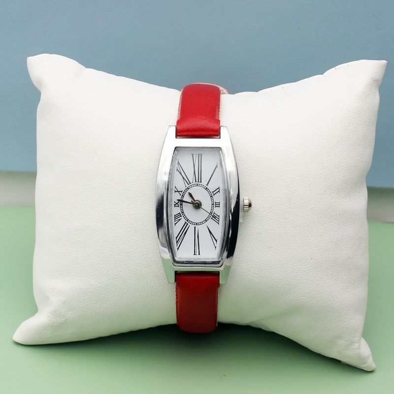 Women's square watch belt quartz watch_autovado.com
