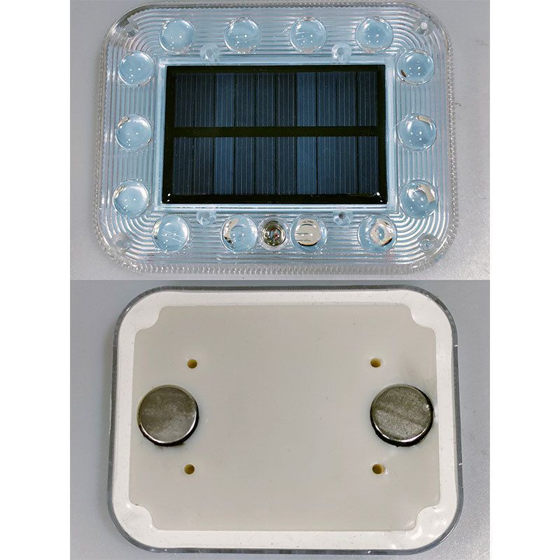 Third Generation Touch Car Solar Powered Truck Flash Anti Rear End Collision Seven Color Circular Warning Li, LED_autovado.com