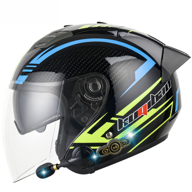 CoolQee Electric Motorcycle Bluetooth Men's Smart Helmet 3000mAh Long Battery Life_autovado.com