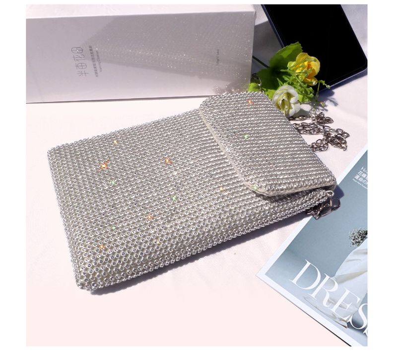Evening Bags Diamond-encrusted Mobile Phone Bag Women's Crossbody Bag Chain Shoulder Bag Advanced Sense Vertical Evening Small Bag_autovado.com