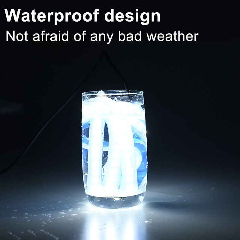 12V Start Scan Lighting Daytime Running Hood Strip Waterproof Car DIY Neon Through Light_autovado.com