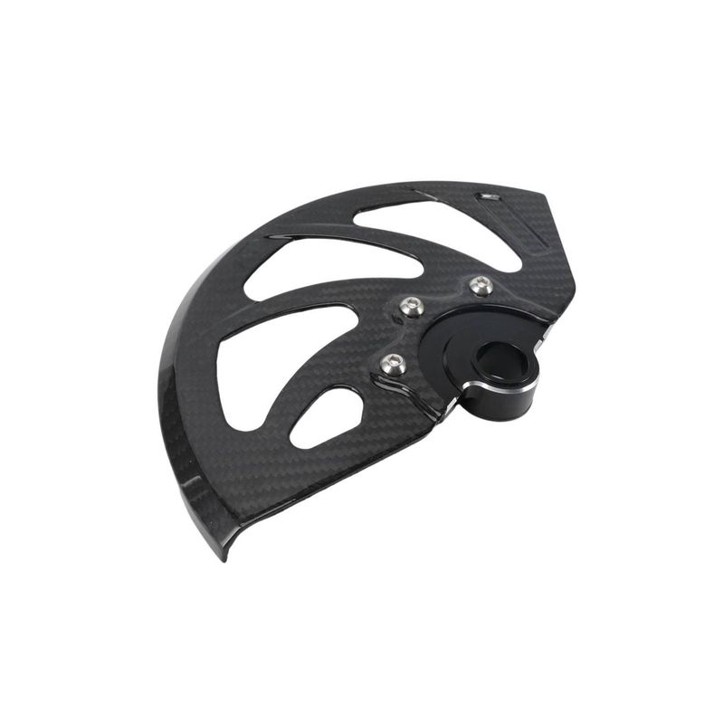 Carbon Fiber Front Disc Brake Guard For Dirt Bike & Motocross - Universal Fit Off-Road Motorcycle Accessory (30x17x7cm)_autovado.com