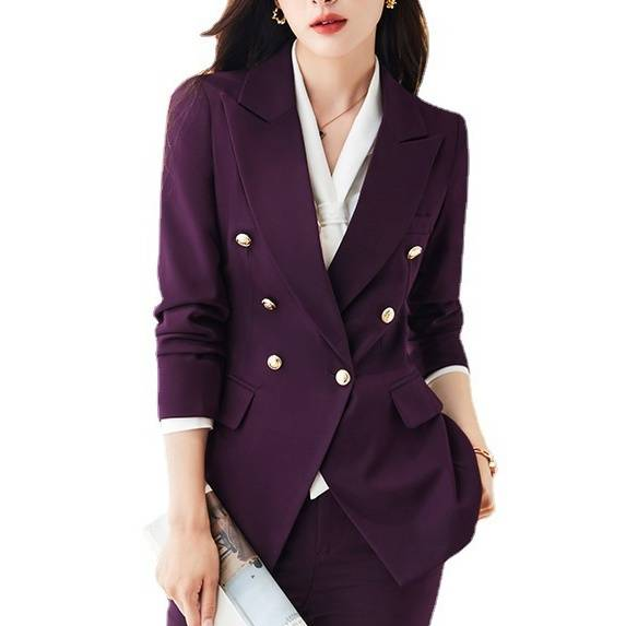 Women's Clothing New Fashion temperament business wear slim suit workwear set_autovado.com