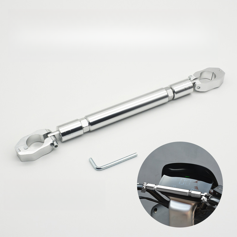 Motorcycle Modification Thickened Crossbar Extension Handlebar Balance Pull Rod Electric Vehicle Reinforced Headstock_autovado.com