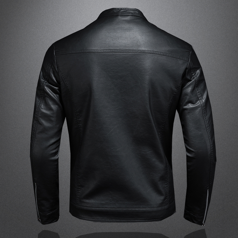 Men's Leather Jacket Men's Autumn/winter Motorcycle Casual Coat Men's_autovado.com