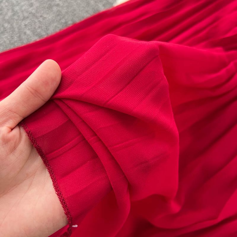 Women's Clothing High grade chic stunning red temperament dress_autovado.com