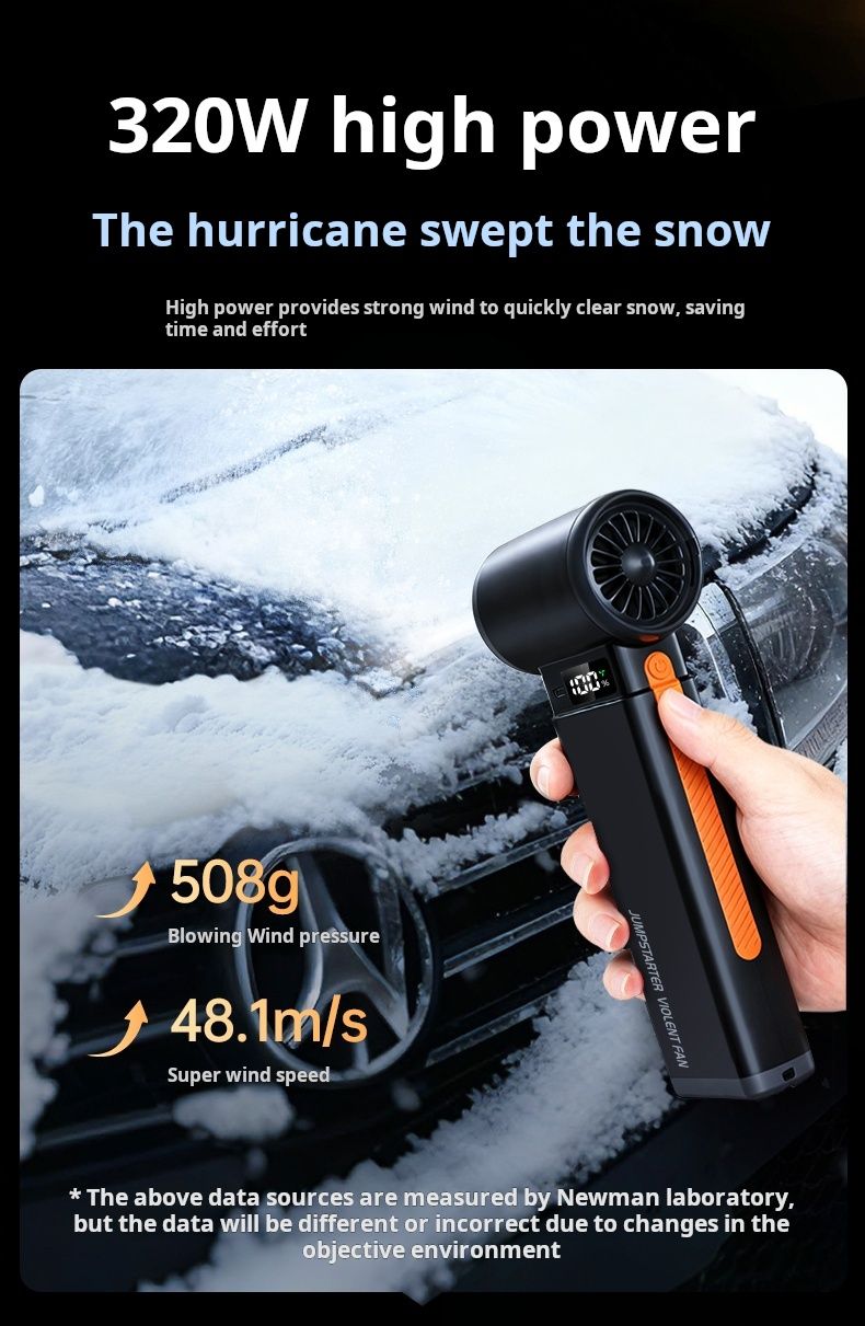 Newman/Newsmy Powerful Brushless Turbo Fan Car Multi-Function All-in-One Jump Starter Power Boost Tool_autovado.com