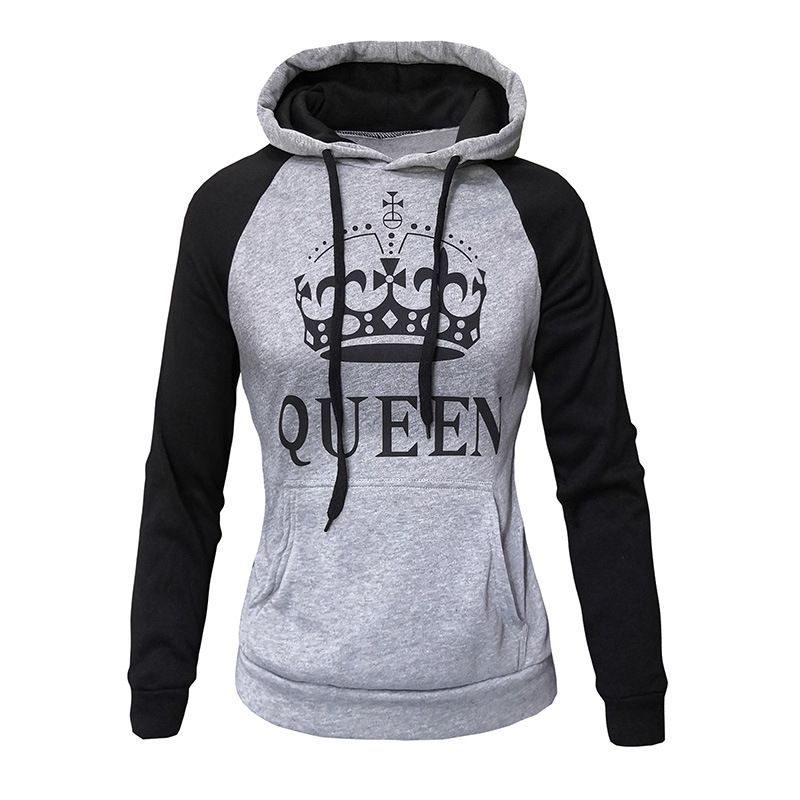 Men's Clothing autumn and winter new hooded pullover color matching couple sweatshirt_autovado.com