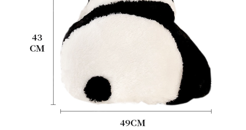 Can love Panda car waist autumnwinter plush comfortable warm car pillow pillow cartoon car cushion woman_autovado.com