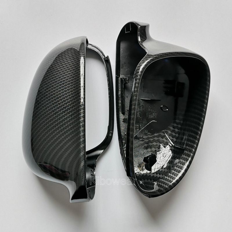 Side Wing Mirror Covers Caps For VW Golf MK5 GTI plus Passat B6 B5.5 for Jetta 5 (Carbon Look) Sharan Variant EOS for VW_autovado.com