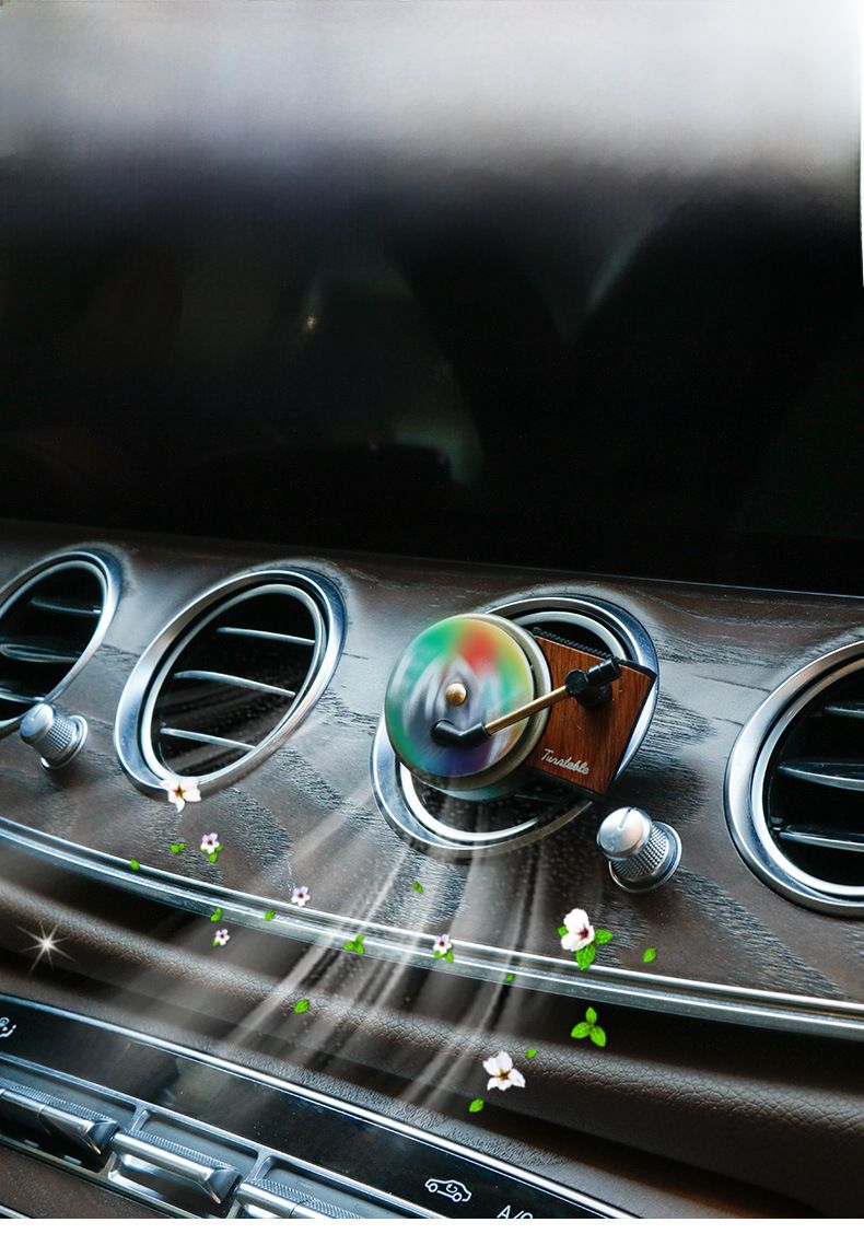 Jay Chou Retro Car Record Machine Aromatherapy Car Air Outlet Rotary Balm Film Cross-border Car Interior Decoration Ornaments_autovado.com