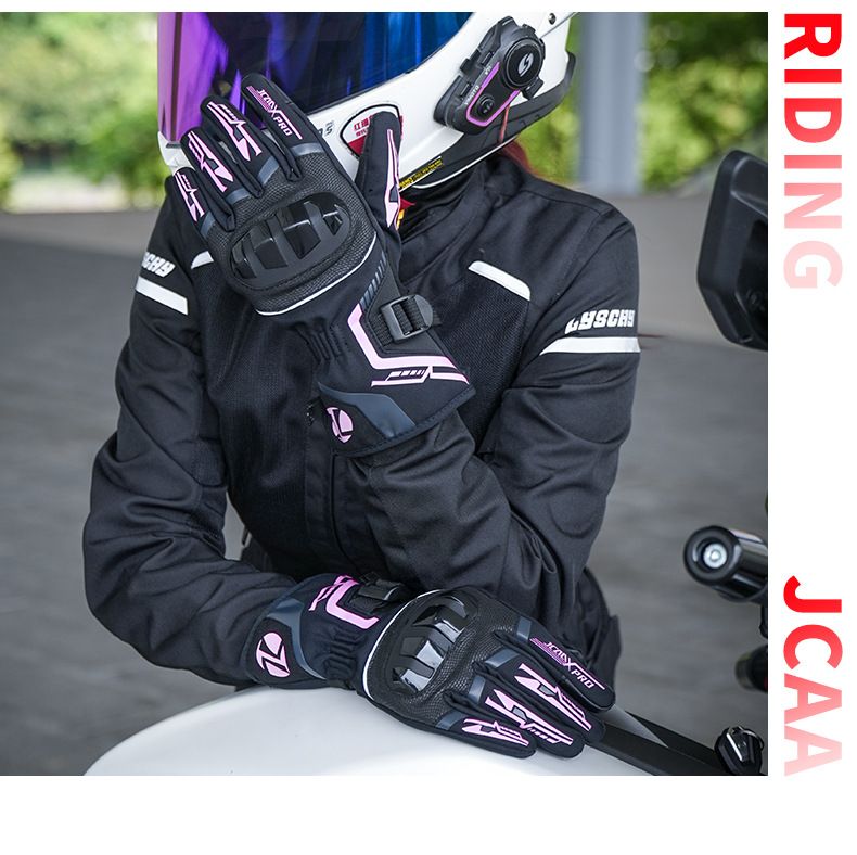 JCCA Winter Riding Anti-Fall Gloves For Men And Women Waterproof Windproof Fleece-Lined Cold-Proof Motorcycle Protective_autovado.com