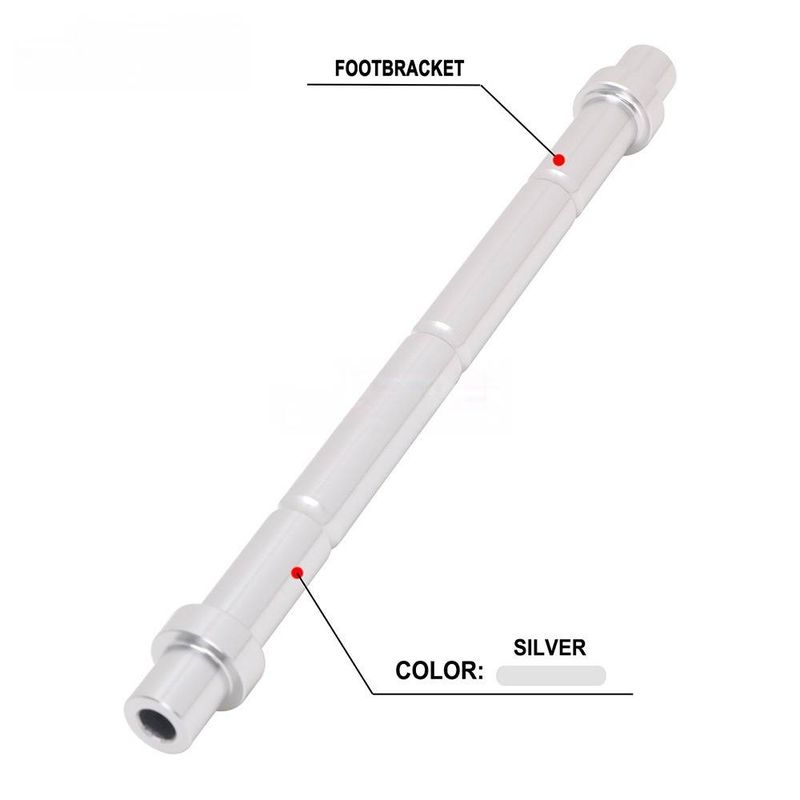 Heavy-Duty Footpeg Support Bar For Off-Road E-Bike & Motorcycle Upgrades - Reinforced Aluminum Alloy (210mm, Black/Silver)_autovado.com