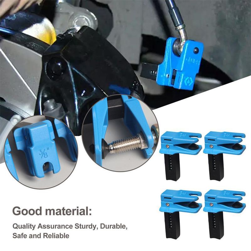 compatible With Multiple Sizes Automotive Repair And Maintenance Hardware Tools. 4-piece Set Of Vertical Oil Pipe Clamps_autovado.com