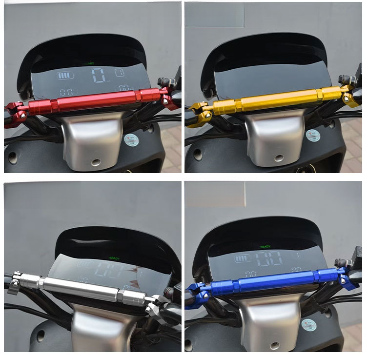 Motorcycle Modification Thickened Crossbar Extension Handlebar Balance Pull Rod Electric Vehicle Reinforced Headstock_autovado.com