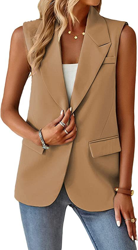 Women's Casual Fashion Temperament Suit Vest For Women_autovado.com