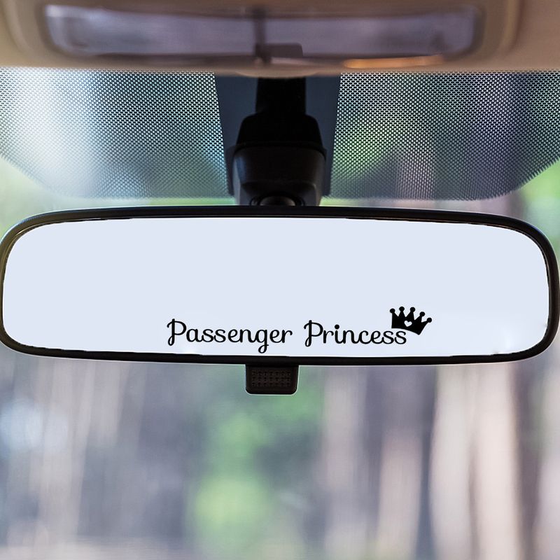 Passenger Princess car rearview mirror makeup mirror passenger princess creative stickers_autovado.com