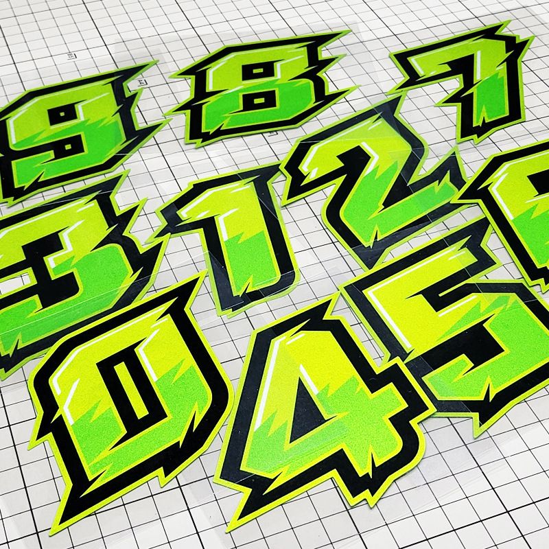 Kasi Personalized Creative Number For Race Tracks, Car Body, Helmets, Cars, Electric Motorcycles, Reflective Stickers_autovado.com