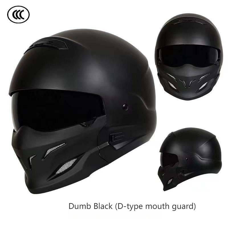 DOT & 3C Certified Retro Motorcycle Half Helmet With Bluetooth – Samurai Black Scorpion Design – Vintage Harley Style For Men_autovado.com