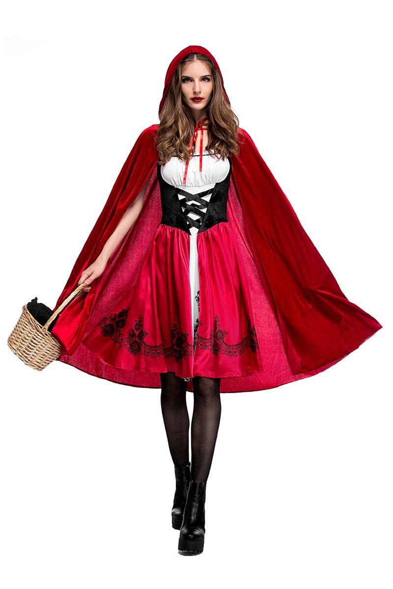 Women's Clothing Halloween Little Red Riding Hood costume adult cosplay party costume recommended_autovado.com