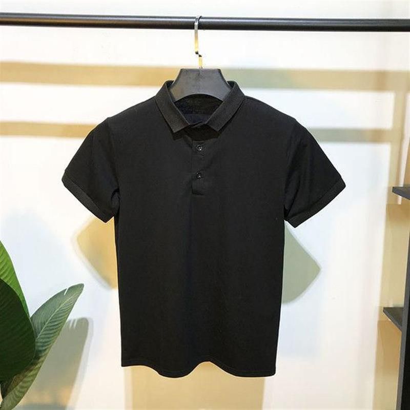 Men's clothing Summer short-sleeved polo shirt for young men, half-sleeved T-shirt, trendy brand, slim lapel, casual all-match T-shirt,new_autovado.com