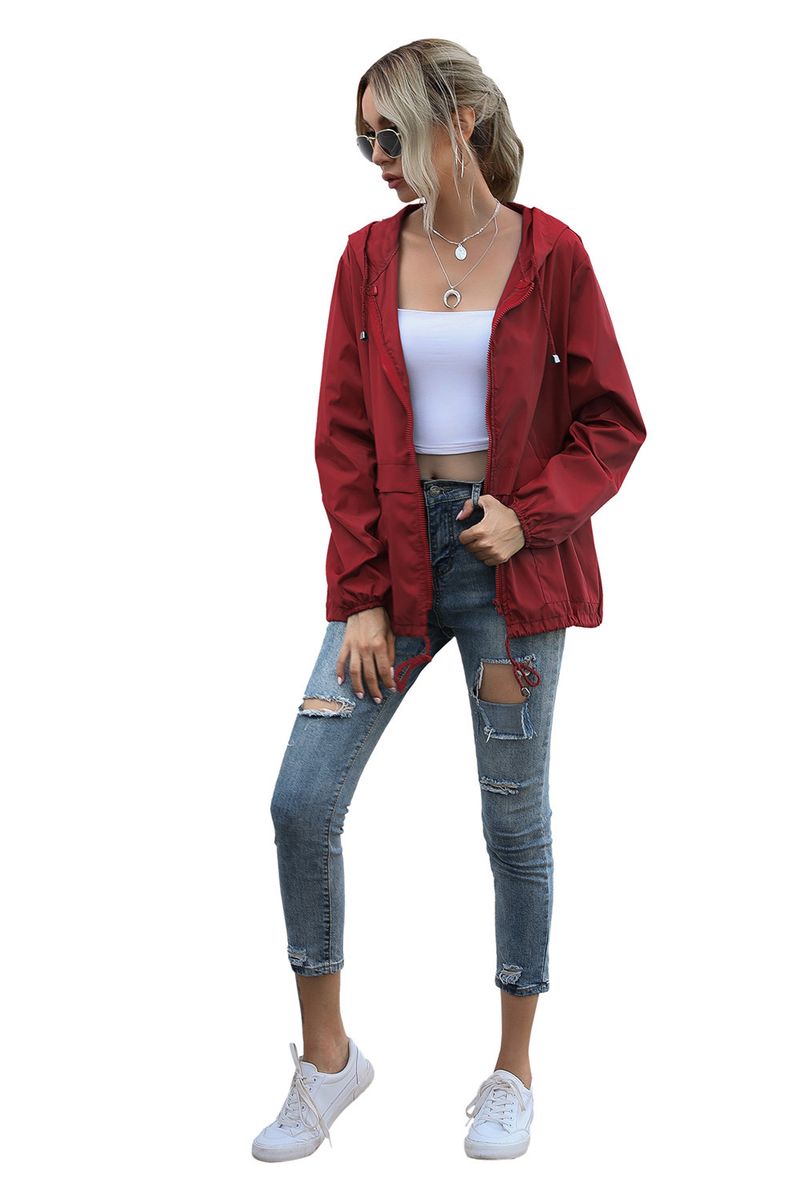 Women's Zipper Hoodie Lightweight Outdoor Hiking Raincoat Jacket Jacket Ready in Stock_autovado.com