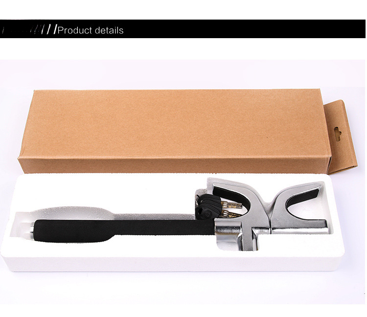 New Car Steering Wheel Multifunctional Adjustable Telescopic Security Anti-theft Thickened Window-breaking Metal_autovado.com