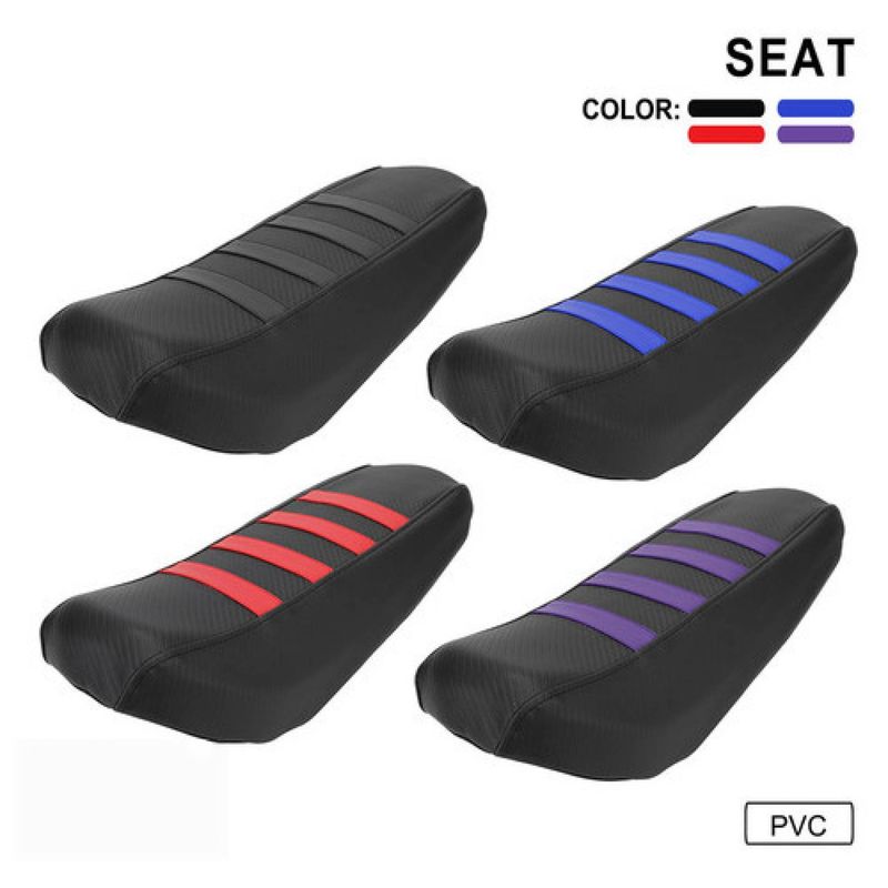 Motorcycle Seat Cover - Waterproof, Dustproof, Heat-Resistant PVC Material For Custom Bike Modifications (39x29.5x3cm, Red/Blue/Black/Purple)_autovado.com