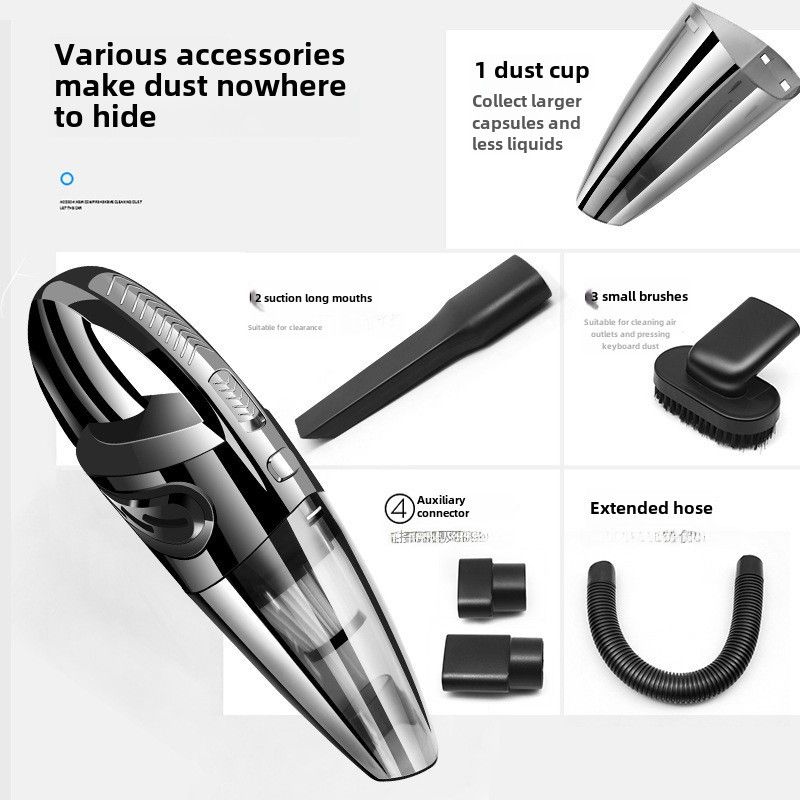 Car vacuum cleaner portable handheld wireless vacuum cleaner high-power wet and dry vacuum cleaner dust remover household_autovado.com