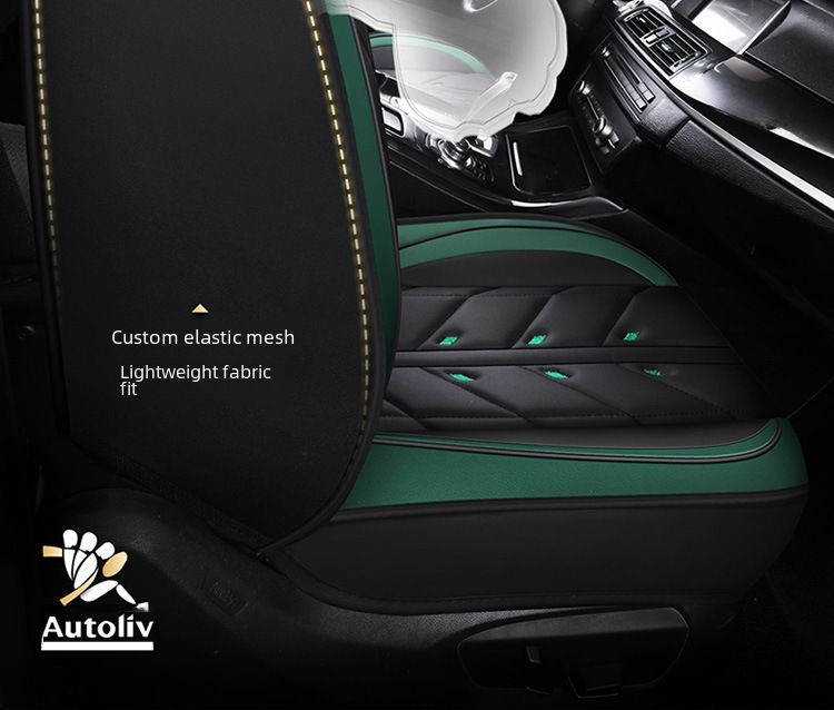 Winter Car Cushion Seat Cover Full Surrounding Four Seasons General New Leather Seat Cover Linen Leather Seat Cushion Seat Cover_autovado.com