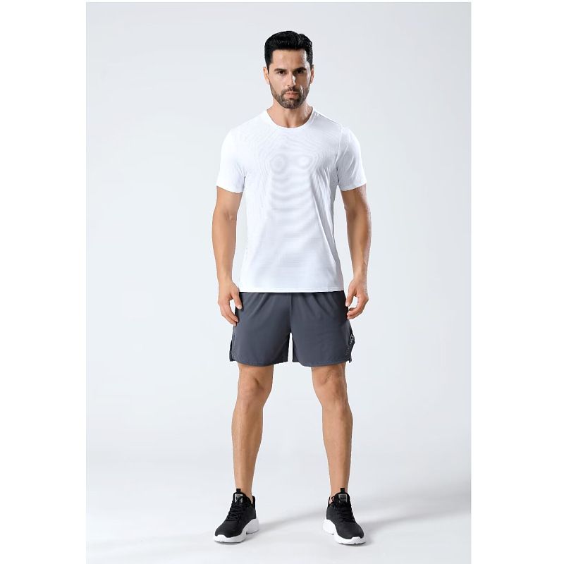 Men's Clothing Sports T-Shirt Quick-Drying Short-Sleeved Running Fitness Training Clothes Elastic Breathable Ice-Feel Cycling Clothes_autovado.com