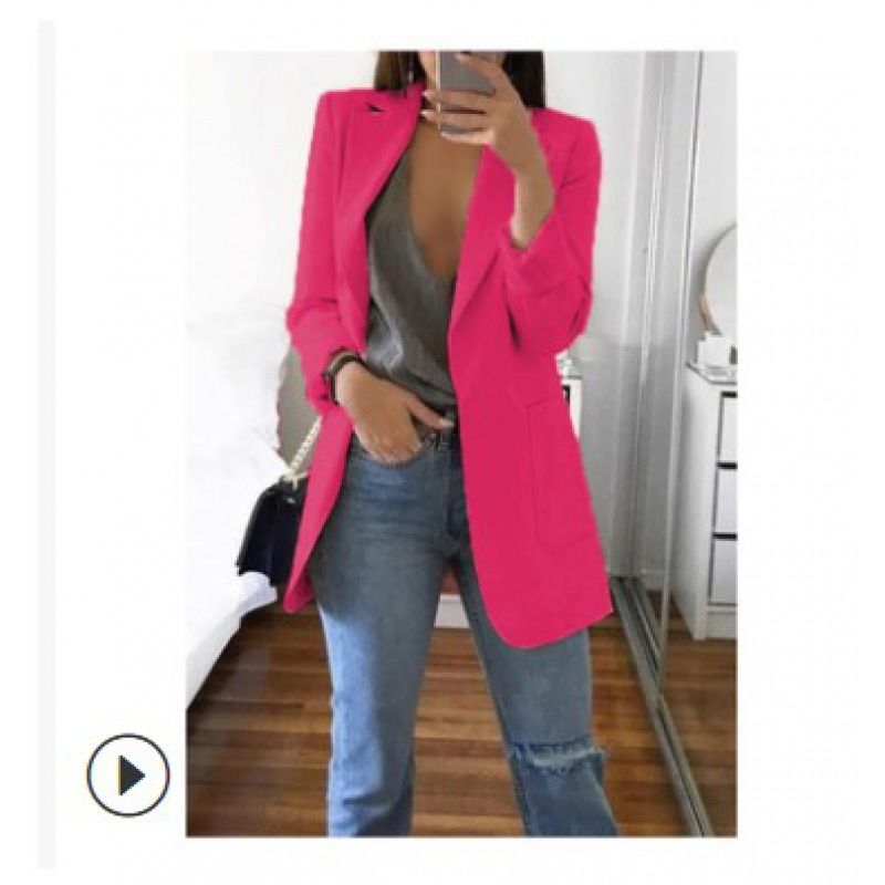 Women's Clothing Fashion Lapel Slim Cardigan Temperament Suit Jacket Women_autovado.com