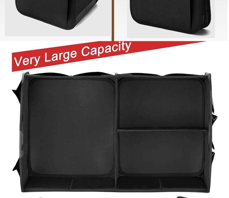 Car Storage Organizer – Foldable Oxford Trunk Box (Waterproof & Multi-Compartment)_autovado.com