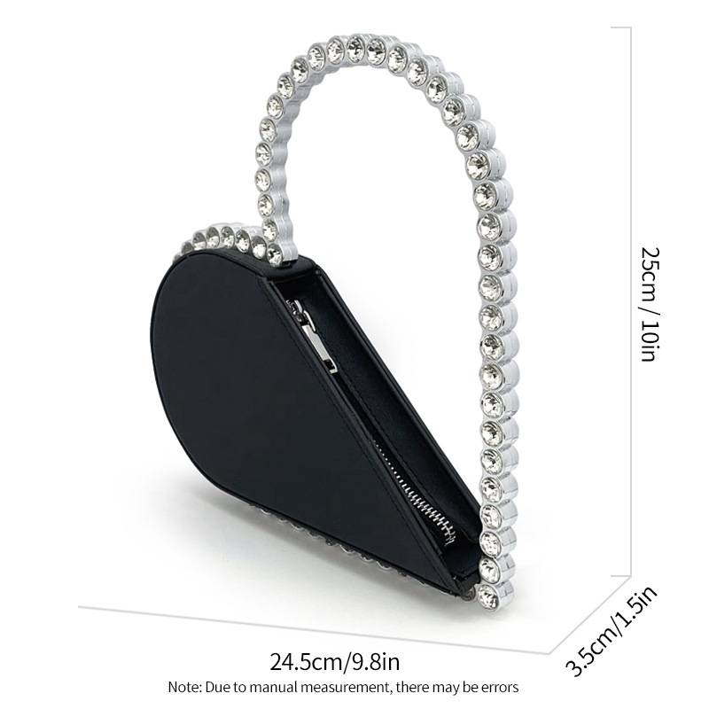 Round Crystal Diamond Bag Sparkling Clutch Bag Internet Celebrity Same Purse Little Fairy Bag Girl Small Bag_autovado.com