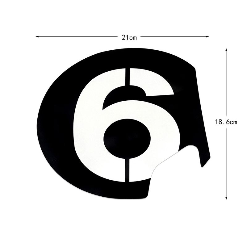 Suitable for Vespa Vespa car body modification GTS300 GTV no. 6 waterproof decals_autovado.com