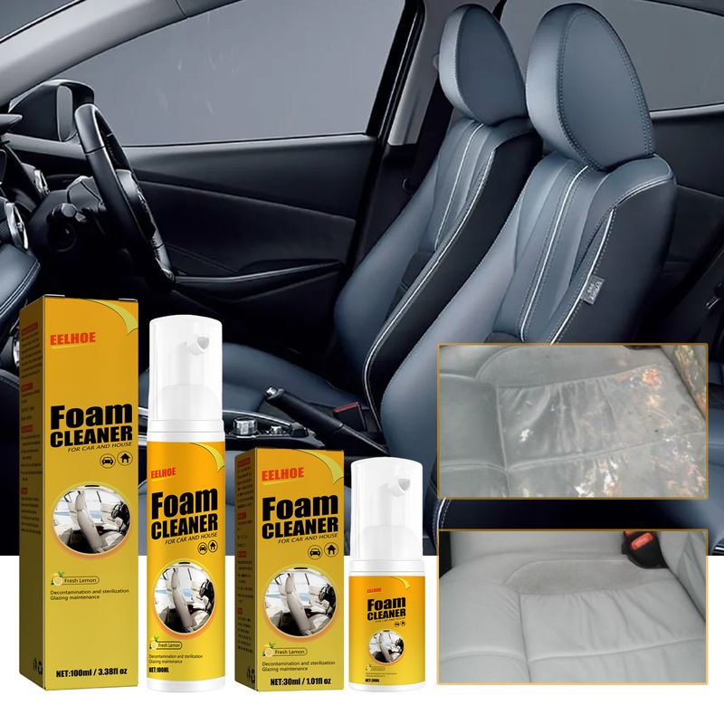 Multifunctional Foam Cleaner Car Interior Decontamination Seat Steering Wheel Cleaner_autovado.com