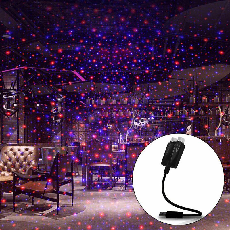 Car Roof Star Light High Brightness Clear Projection Adjustable Mini LED USB Auto Starry Decoration Night Light for Car_autovado.com