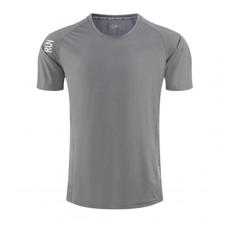 Men's Clothing Quick-Drying Short-Sleeved Ice Silk Breathable Sports Running Fitness Clothes Ice Sense T-Shirt Training Track And Field Suit_autovado.com