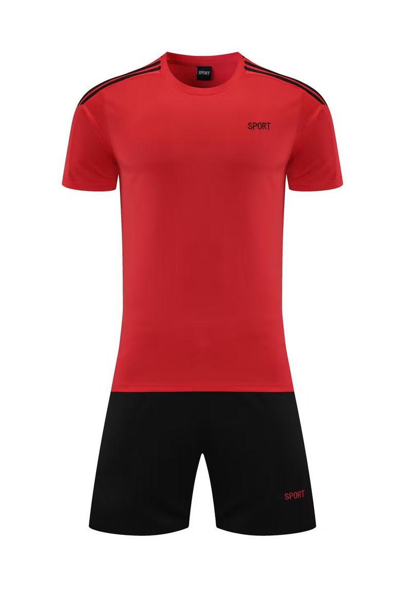 Men's Clothing training suit short-sleeved student sports football clothes printed summer new football suit suit men_autovado.com