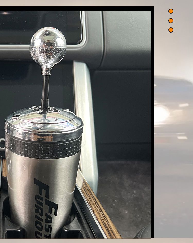 Car Cup Holder Bottle - 500ml With Straw_autovado.com