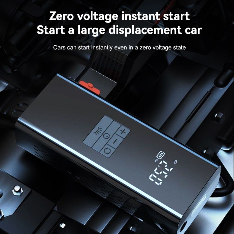 DOSEN Jump Starter Powerbank Jumper With Tire Pump With Air Compressor 12V Emergency Jumper Starter Car PowerBank_autovado.com