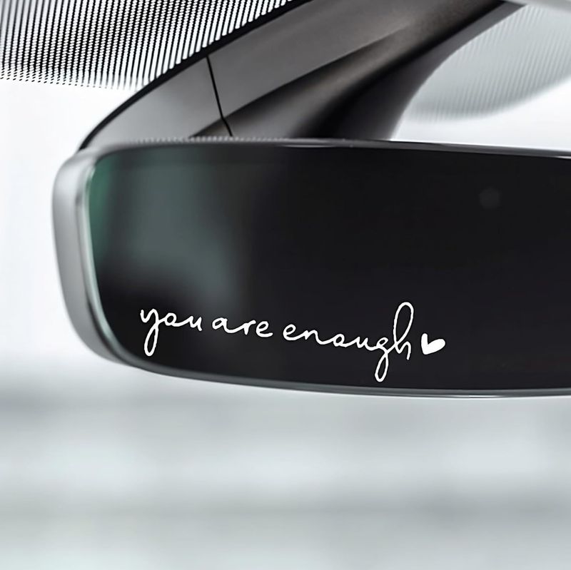 Hello Beautiful car rearview mirror sticker rearview mirror female decoration decal_autovado.com