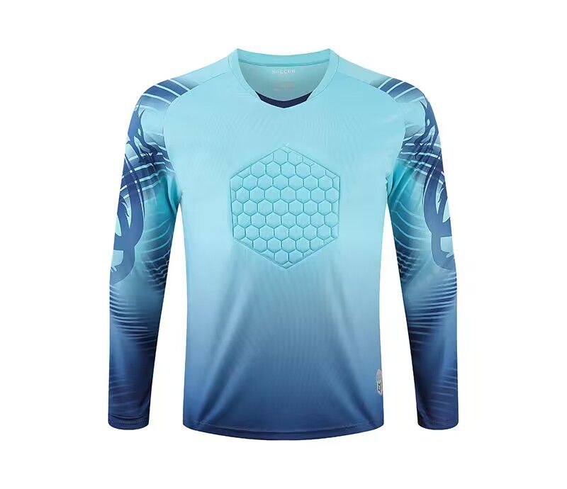 Men's Clothing goalkeeper uniform long sleeve training competition cross-border goalkeeper uniform jersey chest elbow pads football uniform suit_autovado.com
