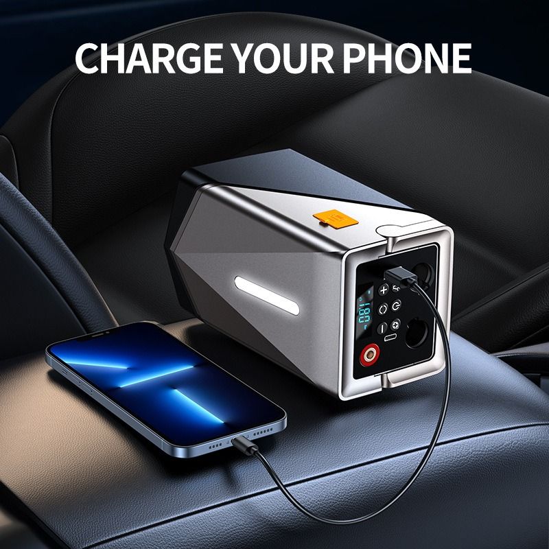 All-in-one Auto Emergency Start Power Bank Inflation Pump Suction/Blow Multifunctional Car Jump Starter Booster Air_autovado.com