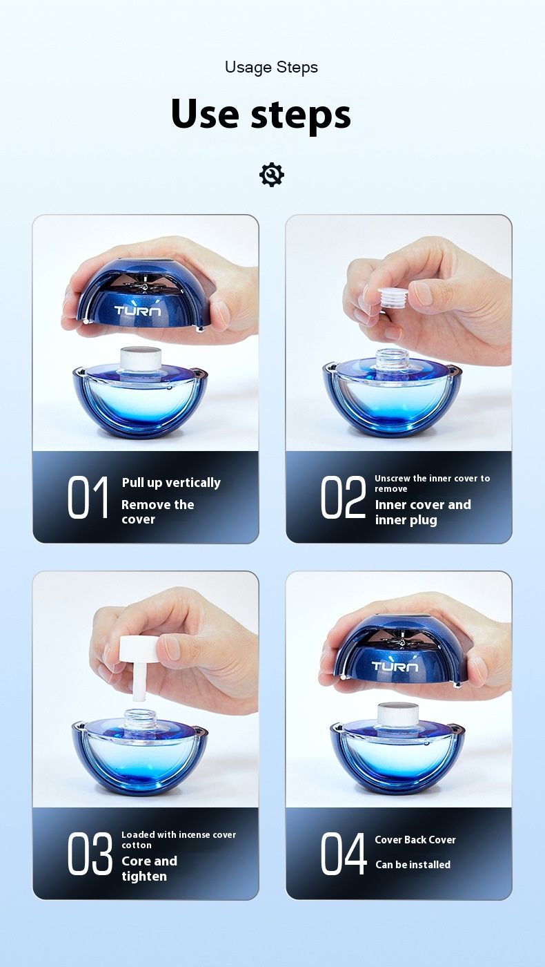 2024 New Smart Solar Car Perfume Aromatherapy Accessories Car Fragrance Interior Decoration Fragrant Fan Car Essential Oil_autovado.com