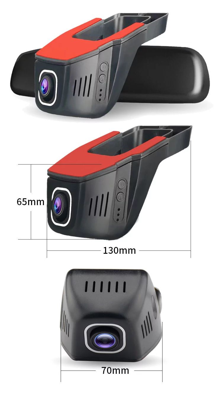 Hidden Driving Recorder Hd Night Vision 1080Pwifi Mobile Phone Interconnection Parking Monitoring Car Dvr_autovado.com