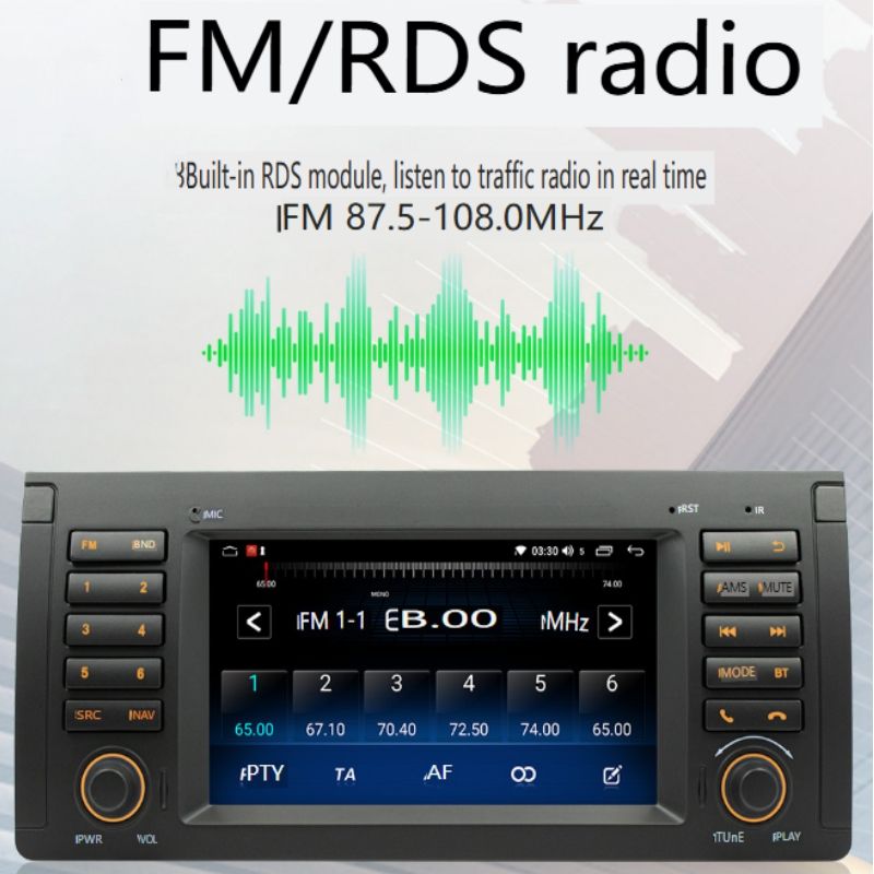 7" Android Car Stereo For BMW E39 (2002-2008) - Wireless CarPlay, HD Touchscreen & Reverse Camera_autovado.com