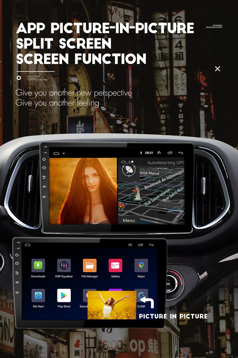 7/9/10 inch Android general car navigation center control player carplay car navigation_autovado.com