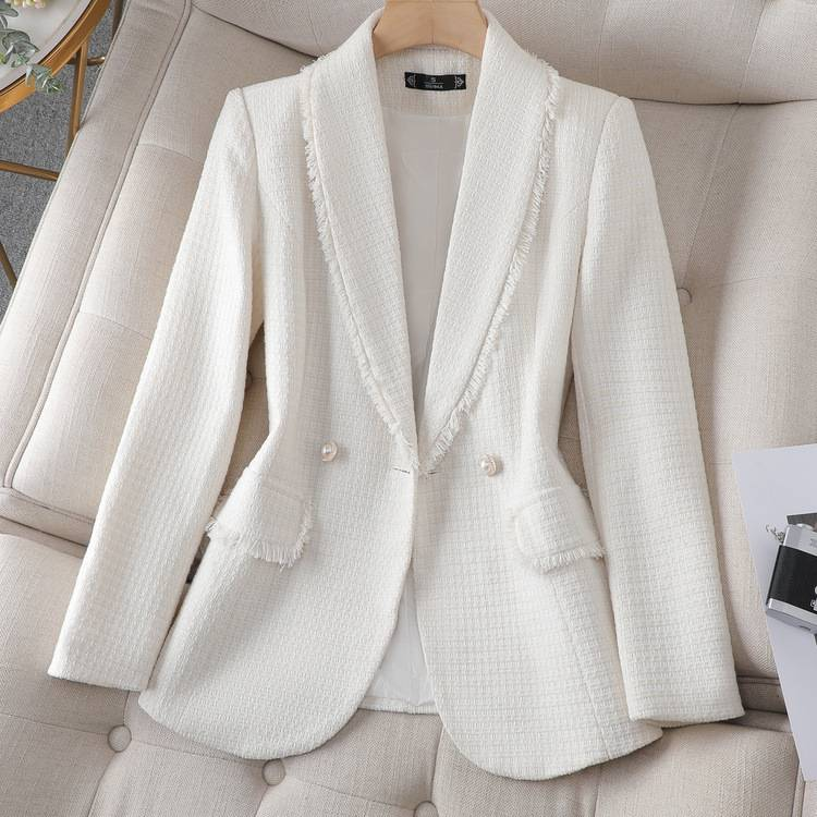 Women's New Style High-end Tops Temperament Tweed Suit For Ladies_autovado.com